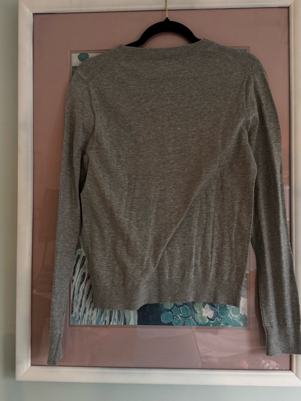 J. Crew Light Gray Button-Front Crewneck Cardigan - Picture 4 of 4